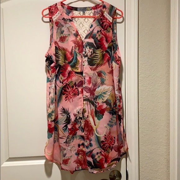 Figueroa & Flower Tops - Figueroa & Flower Tunic Tank Top Size Large